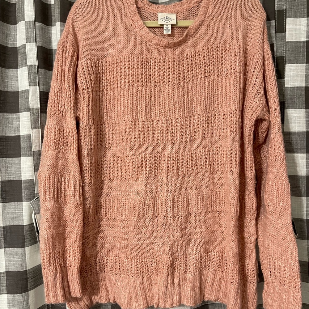 St. John's Bay Dusty Pink Crew Neck Sweater